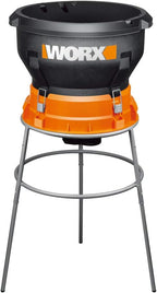 Worx 13 Amp Electric Leaf Mulcher  Leaf Shredder with High-Compression Mulching  Powerful & Compact Yard Waste Shredder  Corded  WG430