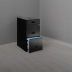Realspace? SOHO 18"D 3-Drawer Organizer Vertical File Cabinet, Black