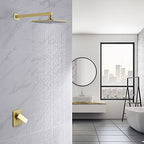 KES Black Shower Faucet Shower Valve Rain Shower