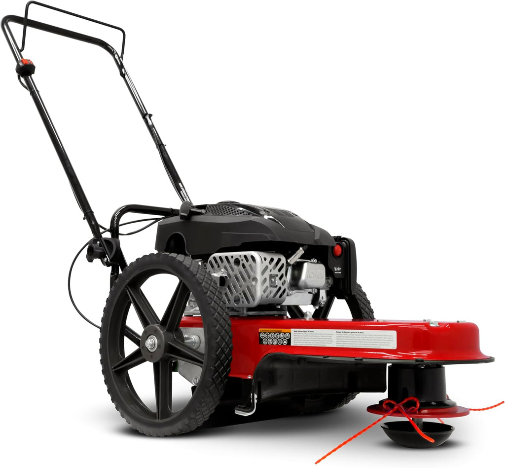 Walk Behind String Mower With 160cc Viper 4-Cycle Engine, 22 ?Cutting Diameter, 14 ?Never-Go-Flat Wheels, Easy Assembly, Adjustable Handlebar, Model # 40314