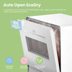 COMFEE' Portable Dishwasher Countertop with 5L Built-in Water Tank, No Hookup Needed, 6 Programs, 360° Dual Spray, 192�?High-Temp& Air-Dry Function, Mini Dishwasher for RVs, White