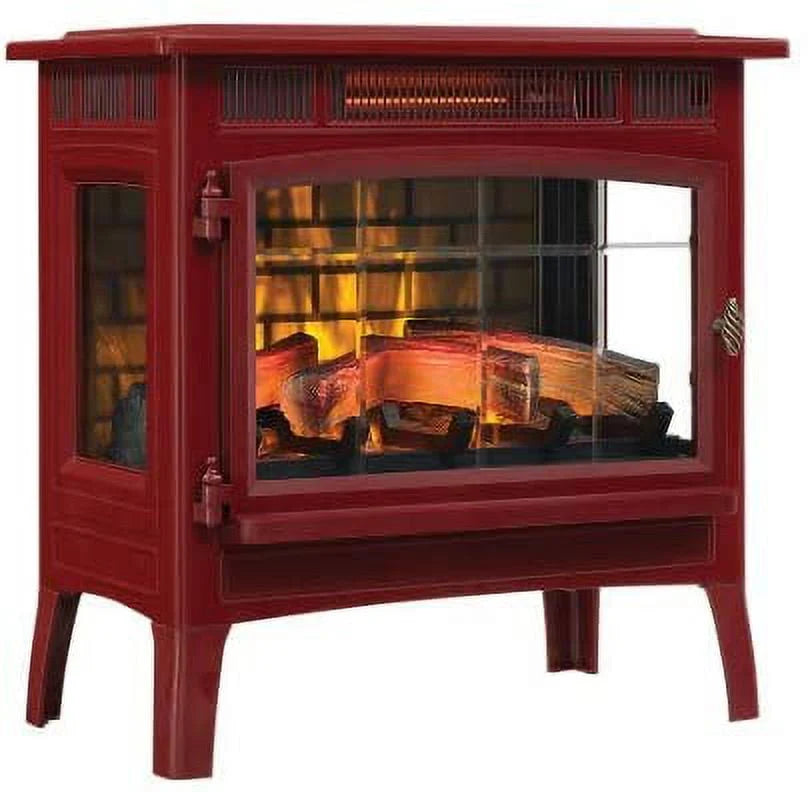 Duraflame 3D 24 W x 23.4 H x 12.9 D 34.1lb Infrared Electric Fireplace Stove - Cream