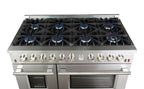Forno®Alta Qualita 48" Gas Range in Stainless Steel Manual Ignition