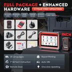 LAUNCH X431 IMMO Elite Key Programming Car Diagnostic Scan Tool with X-PROG3 Key Programmer, ECU Clone/match, CANFD&DOIP, 39+ Services  2 Years Free Update