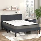 Bed Frame Double Size Mattress Base Upholstered