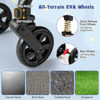 2-in-1 Convertible Baby Stroller, Foldable Infant Carriage with Reversible Seat