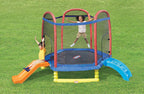 Little Tikes 7& Climb &n Slide Trampoline with Enclosure