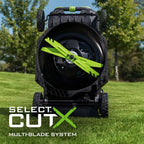 EGO Power+ LM2102SP-A 21-Inch 56-Volt Lithium-ion Self-Propelled Cordless Lawn Mower (2) 4.0Ah Battery and Rapid Charger Included