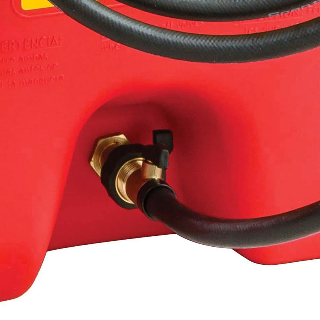 14 Gallon Portable Gas Fuel Tank with Pump, 2 Pack, Red