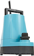 5-MSP 115-Volt 1/6 HP, 1200 GPH Aluminum Manual Utility Pump, 25-Ft. Cord, Blue, 505025