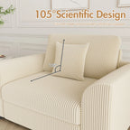 1 Seater Sofa Corduroy Armchair Couch(Pre-order)