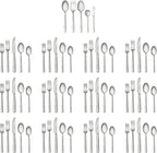 Henckels Madison Square 65-piece Flatware Set,18/10 Stainless Steel, Silver